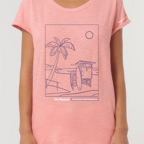T-shirt Ocean Dreams Woman Fit | Canyon Pink