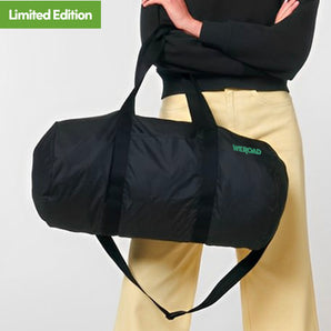 Made for Adventure Foldable Duffle Bag | Black/Aqua Green