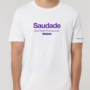 T-shirt Saudade | Pure White Purple